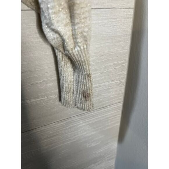 Jennifer Lopez Ribbed V-Neck Sweater‎ Small - Picture 4 of 5